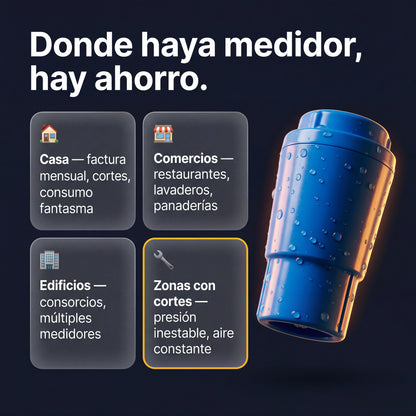 Válvula Bloqueadora de Aire — Ahorrá Hasta 50% en tu Factura de OSE
