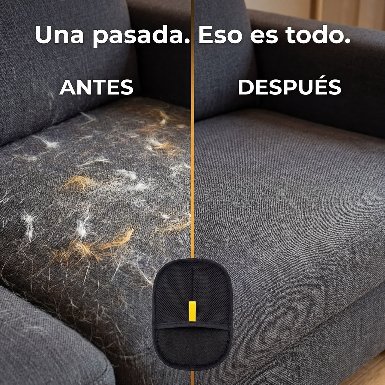 Guante Quitapelos Doble Cara — Reutilizable