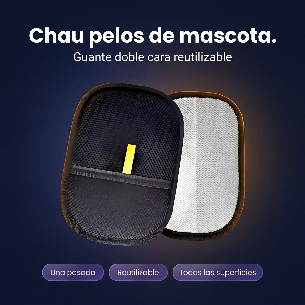 Guante Quitapelos Doble Cara — Reutilizable