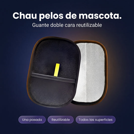 Guante Quitapelos Doble Cara — Reutilizable