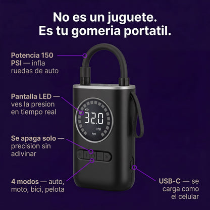 InflaYa — Mini Compresor Digital Portátil