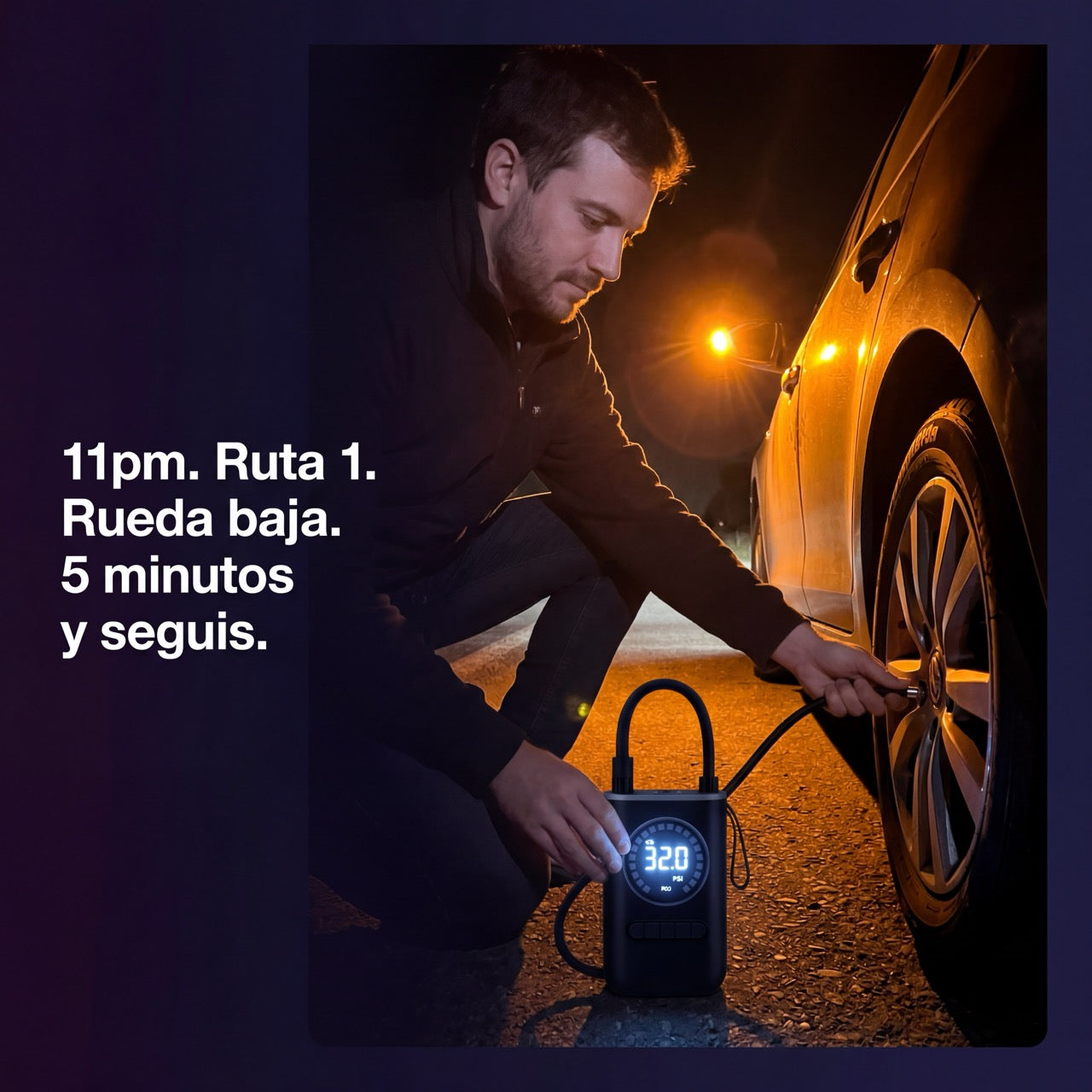 InflaYa — Mini Compresor Digital Portátil