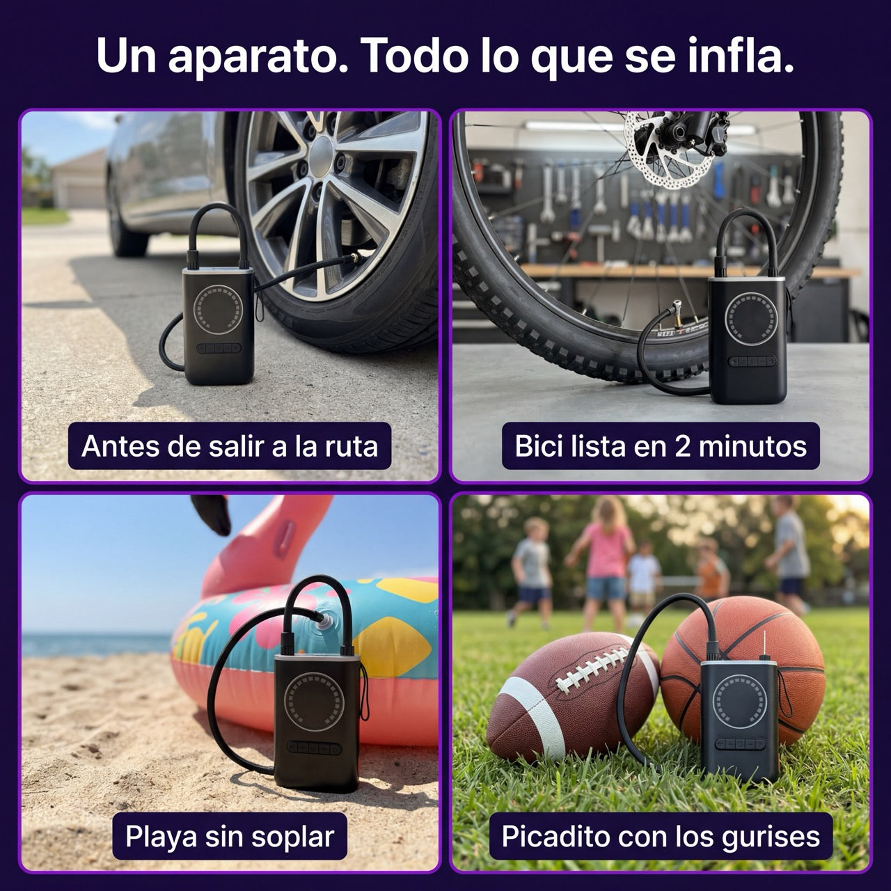InflaYa — Mini Compresor Digital Portátil