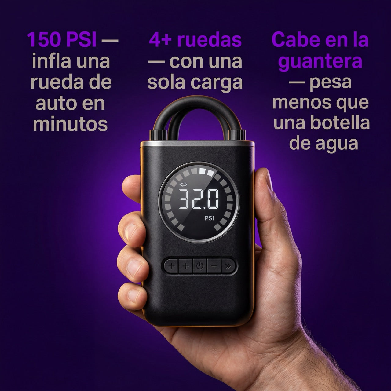 InflaYa — Mini Compresor Digital Portátil