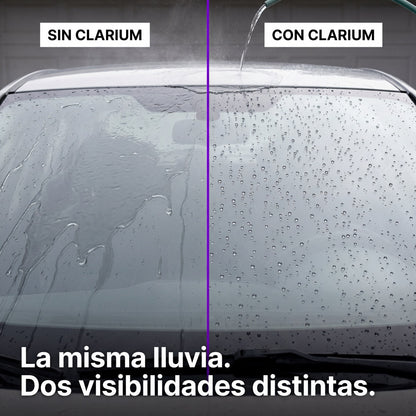 Clarium™ Revitalizador Hidrorepelente — Visibilidad Clara Bajo Lluvia
